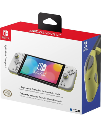 Hori Split Pad Compact Light Grey Yellow (SWITCH) Hori Split Pad Compact Light Grey Yellow (SWITCH)