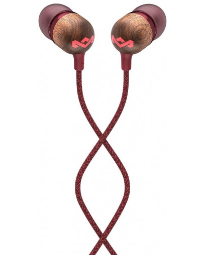 House of Marley Smile Jamaica žične ušesne slušalke rdeče barve House of Marley Smile Jamaica žične ušesne slušalke rdeče barve