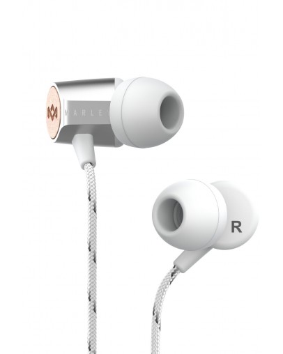 House of Marley Uplift 2.0 žične ušesne slušalke srebrne barve