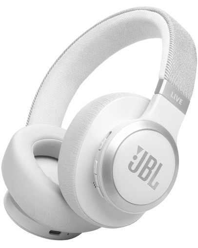 JBL Live 770NC bele brezžične slušalke