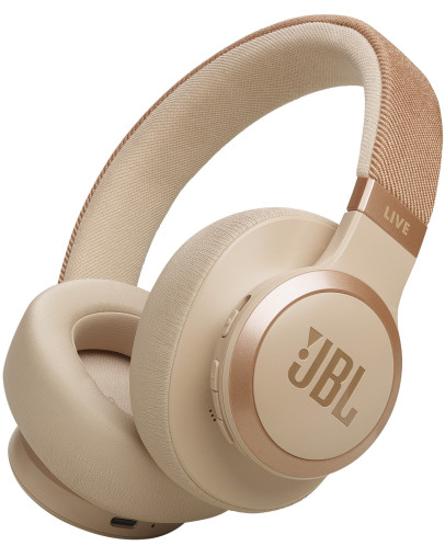 JBL Live 770NC brezžične naglavne slušalke zlate barve