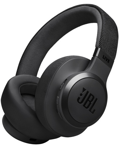 JBL Live 770NC brezžične slušalke v črni barvi