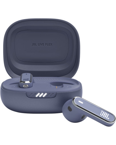JBL Live Flex TWS brezžične slušalke v modri barvi