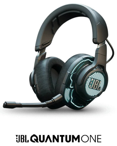 JBL Quantum One žične gaming slušalke črne barve