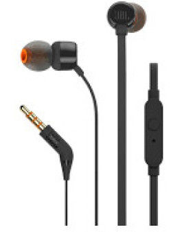 JBL T110 žične ušesne slušalke črne barve