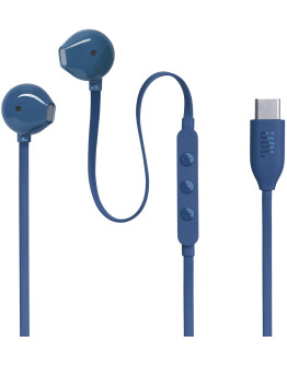 JBL Tune 305C USB-C žične slušalke v modri barvi