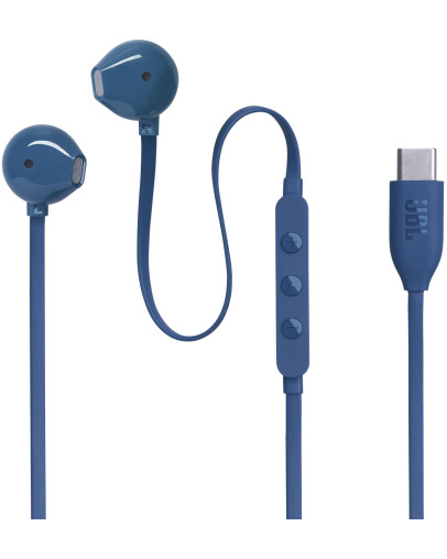 JBL Tune 305C USB-C žične slušalke v modri barvi