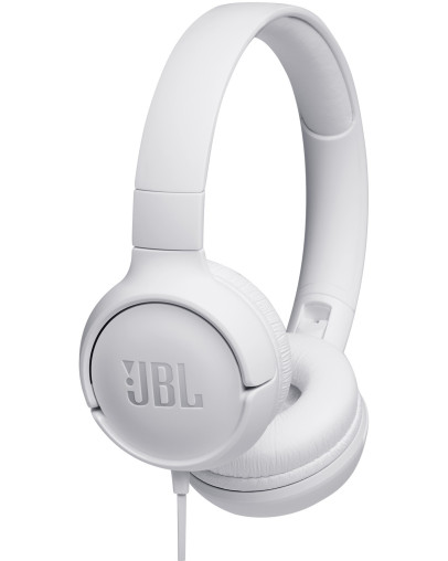 JBL Tune 500 žične naglavne slušalke bele barve