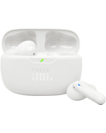JBL Vibe Beam 2 bele brezžične slušalke