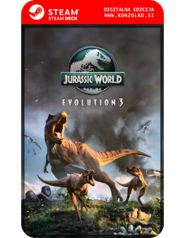 Jurassic World Evolution 3 Deluxe Edition - Steam koda brez škatlice (WINDOWS PC | STEAM DECK)