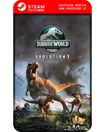Jurassic World Evolution 3 - Steam koda brez škatlice (WINDOWS PC | STEAM DECK)