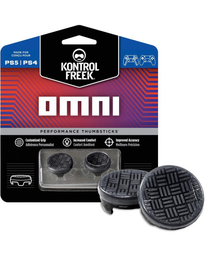 KontrolFreek Omni Black analogni gobici za PS4 & PS5 & Switch Pro