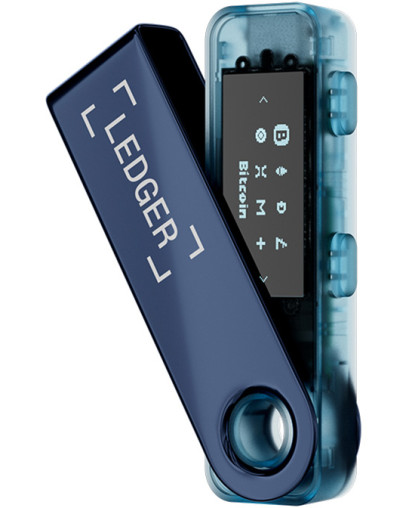 Ledger Nano S Plus strojna denarnica za kriptovalute neptunsko modre barve