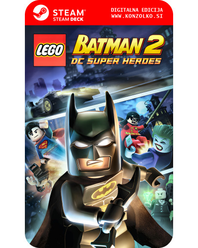 LEGO Batman 2 DC Super Heroes - Steam koda brez škatlice (WINDOWS PC | STEAM DECK)