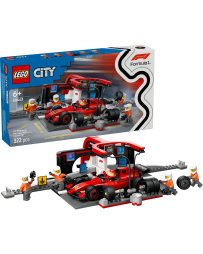 LEGO City F1 Pit Stop & Pit Crew with Ferrari Car številka 60443