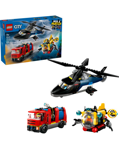 LEGO City Helicopter Fire Engine & Submarine številka 60462