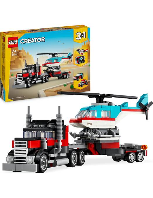 LEGO Creator Flatbed Truck with Helicopter številka 31146