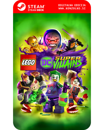LEGO DC Super-Villains Deluxe Edition - Steam koda brez škatlice (WINDOWS PC | STEAM DECK)