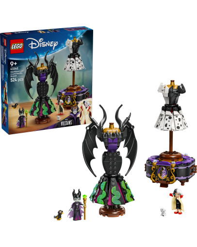 LEGO Disney Classic Maleficents and Cruella De Vils Dresses številka 43262