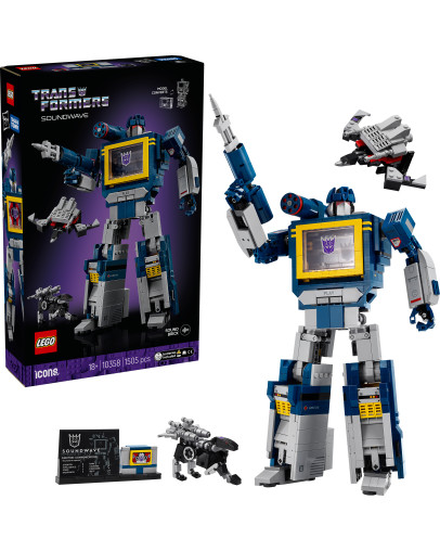 LEGO Icons Transformers Soundwave številka 10358