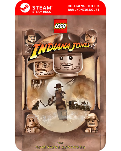 LEGO Indiana Jones 2 The Adventure Continues - Steam koda brez škatlice (WINDOWS PC | STEAM DECK)