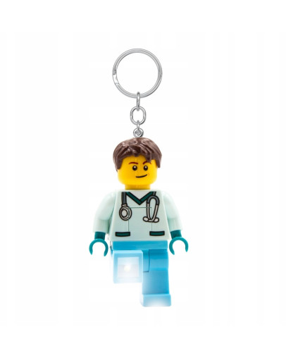 LEGO Medical Professional obesek za ključe z LED lučko številka KE194H
