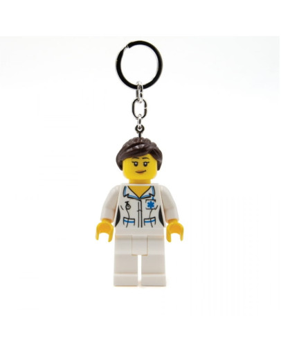 LEGO Nurse obesek za ključe z LED lučko številka KE186H