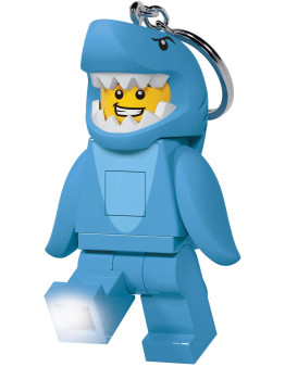 LEGO Shark Suit Guy obesek za ključe z LED lučko številka 4006036