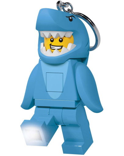 LEGO Shark Suit Guy obesek za ključe z LED lučko številka 4006036