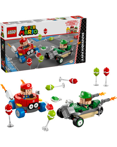 LEGO Super Mario Mario Kart Baby Mario vs Baby Luigi številka 72034