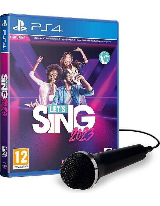 Lets Sing 2023 z enim mikrofonom (PS4)