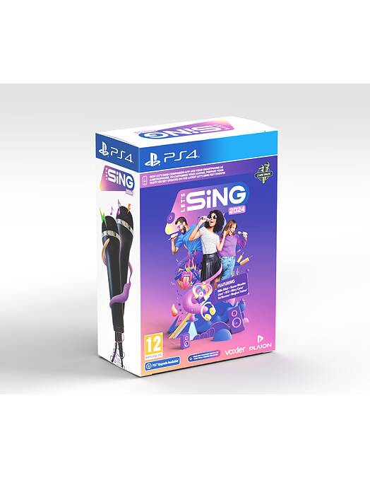 Lets Sing 2024 z dvema mikrofonoma (PS4)