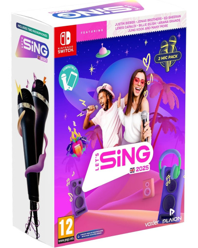 Lets Sing 2025 z dvema mikrofonoma (SWITCH)