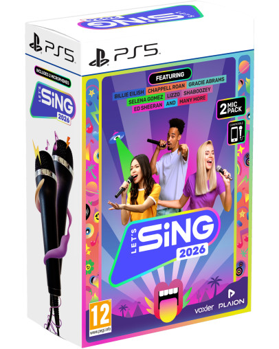 Lets Sing 2026 z dvema mikrofonoma (PS5)
