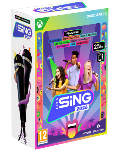 Lets Sing 2026 z dvema mikrofonoma (XBOX SERIES X)