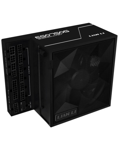 Lian Li Edge 750W 80 Plus Gold modularni napajalnik z 12V-2x6 konektorjem črne barve