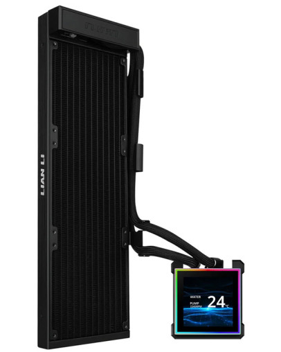 Lian Li HydroShift II LCD-S 360N sistem za tekočinsko hlajenje brez ventilatorjev črne barve