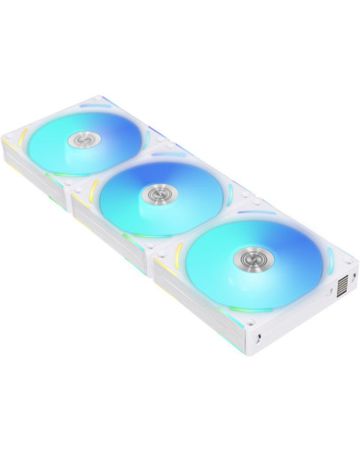 Lian Li Uni Fan AL120 V2 trije RGB ventilatorji s kontrolerjem bele barve