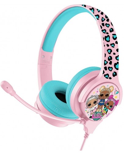 L.O.L. Surprise! Lets Dance otroške interaktivne žične slušalke roza barve za PS5 & PS4 & Xbox & Switch & PC & mobilne naprave OTL L.O.L. Surprise! Lets Dance otroške interaktivne žične slušalke roza barve za PS5 & PS4 & Xbox & Switch & PC & mobilne naprave OTL
