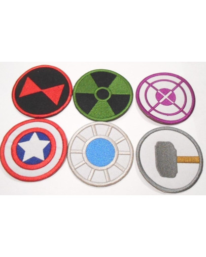 Marvel Avengers komplet šestih našitkov Paladone