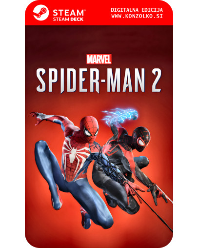 Marvels Spider-Man 2 Digital Deluxe Edition - Steam koda brez škatlice (WINDOWS PC | STEAM DECK)