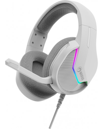 Marvo H8618 RGB žične slušalke bele barve