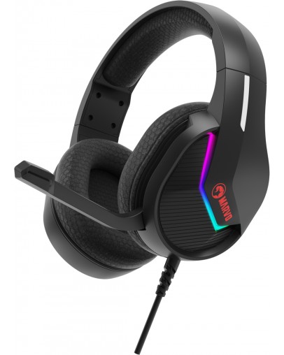 Marvo H8618 RGB žične slušalke črne barve