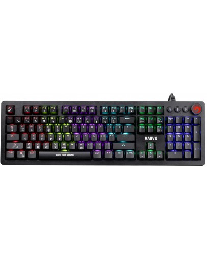 Marvo KG917 RGB žična mehanska angleška tipkovnica Marvo KG917 RGB žična mehanska angleška tipkovnica