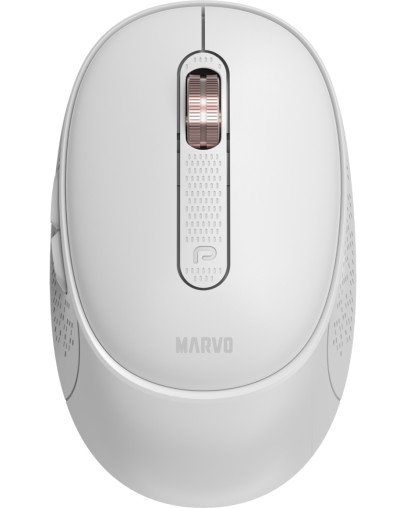 Marvo Office WM111 brezžična pisarniška miška bele barve