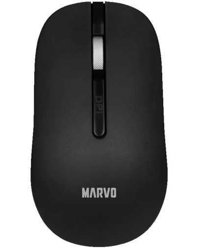 Marvo WM104 brezžična pisarniška miška črne barve
