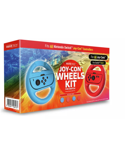 Maxx Tech Nintendo Switch 2 dva volana rdeče-modre barve s silikoni