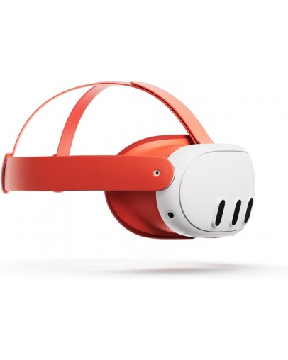 Meta Quest 3 & Quest 3S komplet za obraz in glavo oranžne barve