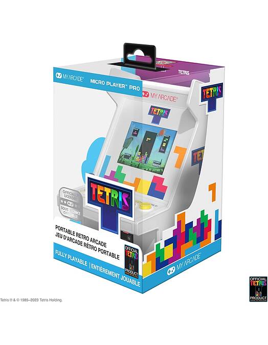 Micro Player Pro Tetris prenosna retro arkadna konzola My Arcade