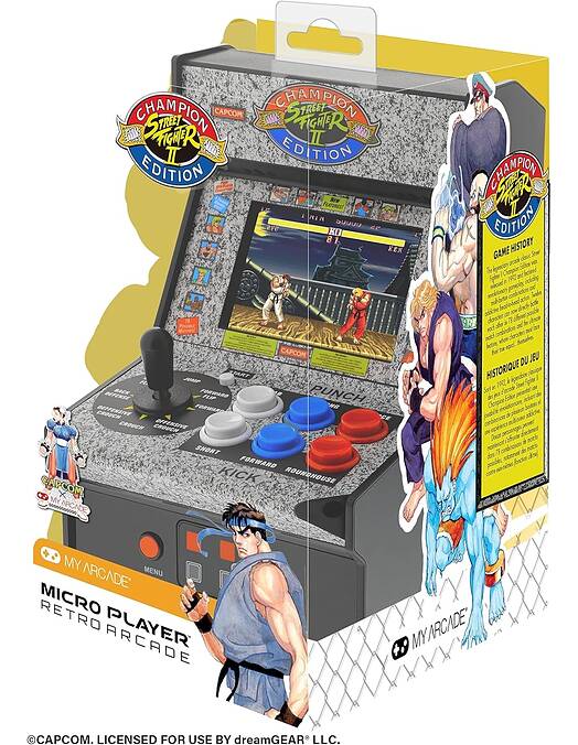 Micro Player Street Fighter 2 Champion Edition zbirateljska retro konzola My Arcade
